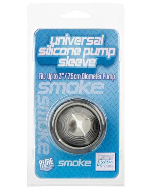 California Exotic Novelties Universal Silicone Pump Sleeve Smoke Male Sex Toys California Exotic Novelties Universal Silicone Pump Sleeve Smoke Male Sex Toys