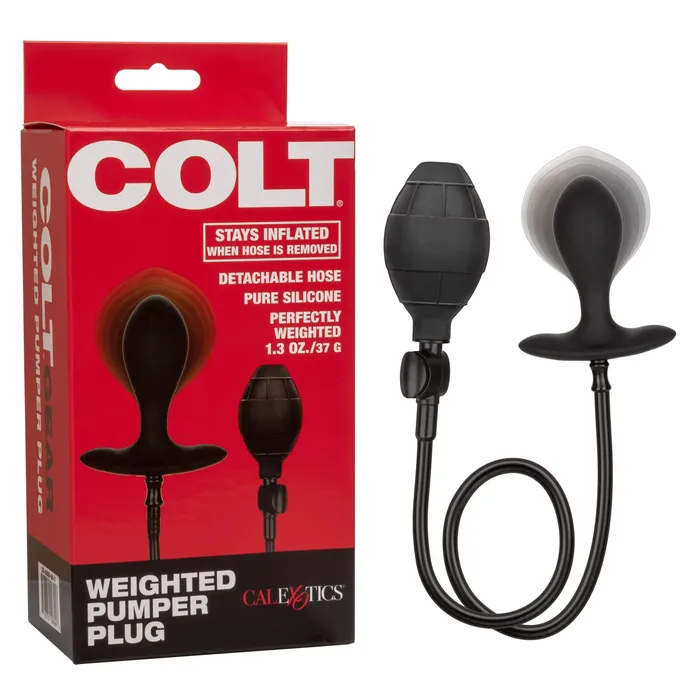 California Exotics California Exotics Colt Weighted Inflatable Pumper Plug Black Anal