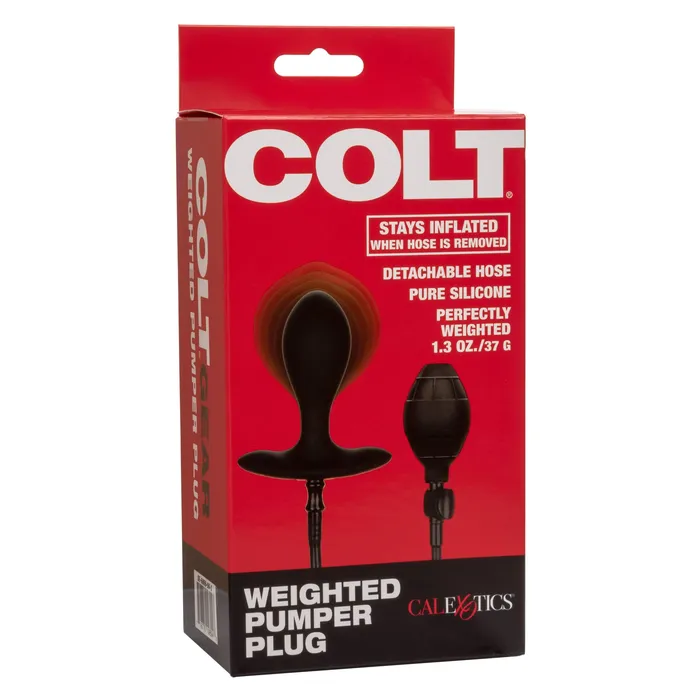 California Exotics California Exotics Colt Weighted Inflatable Pumper Plug Black Anal