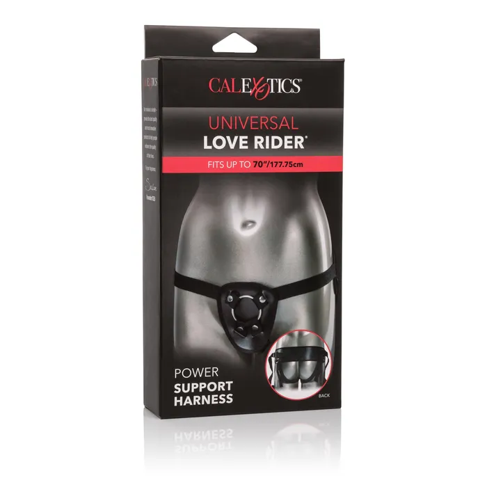 California Exotics California Exotics Universal Love Rider Power Support Harness Black Vibrators