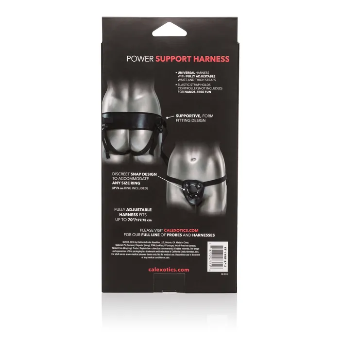 California Exotics California Exotics Universal Love Rider Power Support Harness Black Vibrators