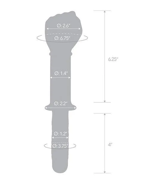 Dildos Electric Eel INC Glas 11 Fist Double Ended wHandle Grip