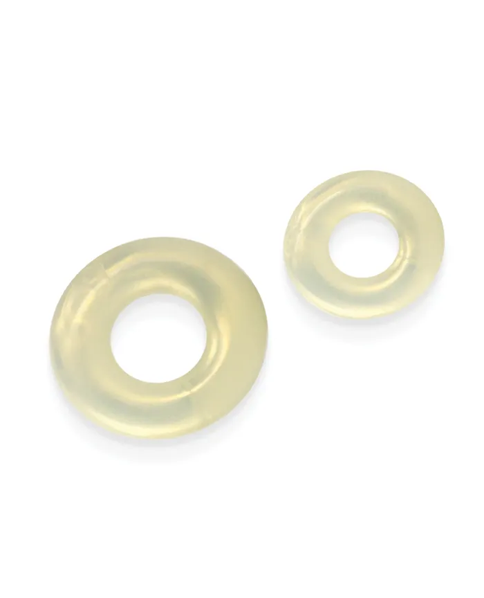 Dildos Ns Novelties INC Fantasia Double Stack Cock Rings Amber Dildos Ns Novelties INC Fantasia Double Stack Cock Rings Amber