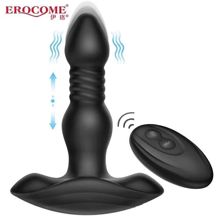 Erocome Anal Erocome Comaberenices Thrusting Prostate Massager Black