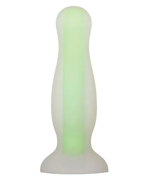 Evolved Luminous Anal Plug Large Green Evolved Novelties INC Male Sex Toys