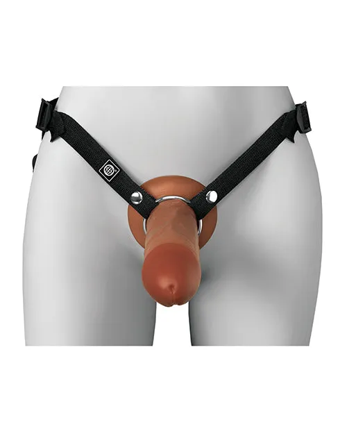 Fantasy XTensions Elite 8 Silicone Hollow Strapon wHarness Brown Pipedream Products Female Sex Toys Fantasy XTensions Elite 8 Silicone Hollow Strapon wHarness Brown Pipedream Products Female Sex Toys