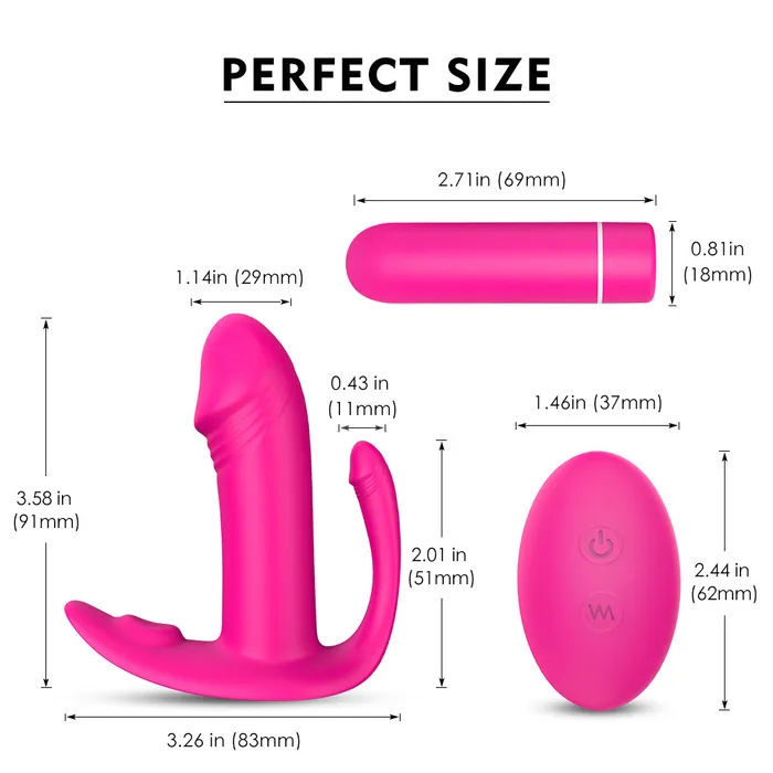 Female Sex Toys 9 Modes G Spot Clit Anus Massager Panties Vibrator Detachable Bullet YOSPOSS