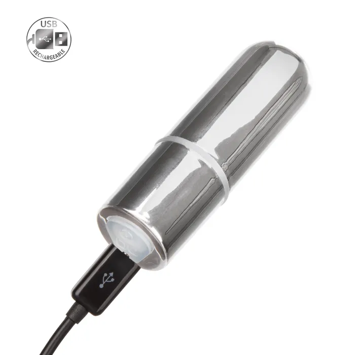 Female Sex Toys California Exotics California Exotics Rechargeable Mini Bullet Silver