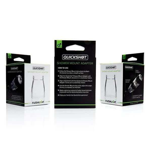 Fleshlight Dildos Fleshlight Quickshot Shower Mount Adapter Clear