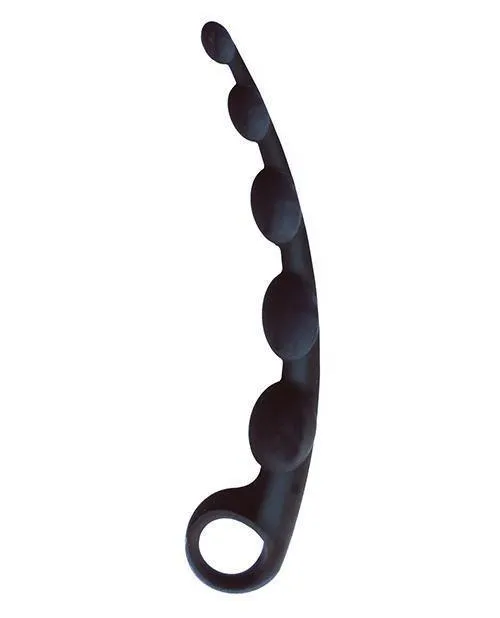 Icon Brands INC Male Sex Toys The 9s Scurved Silicone Anal Beads