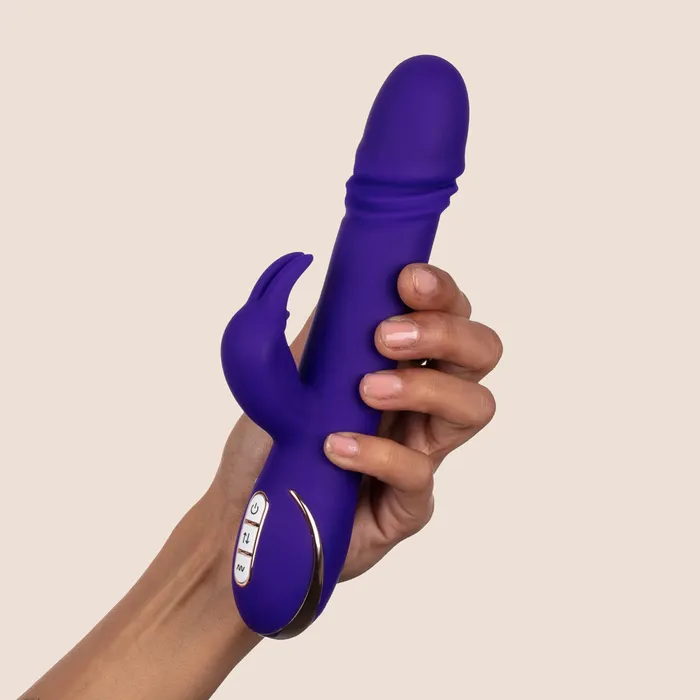 Jack Rabbit Signature Silicone Thrusting Rabbit silicone vibrating thrusting California Exotic Novelties LLC Female Sex Toys