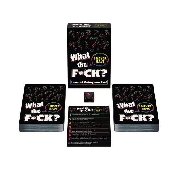 Kheper Games Kheper Games What The Fck I Never Have Card Game Black Games