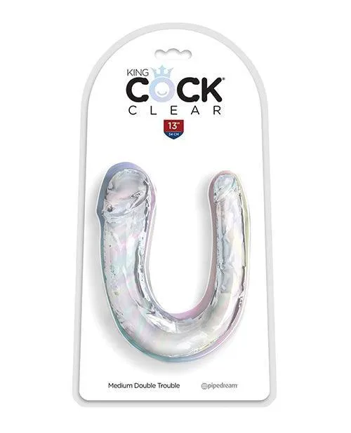 King Cock Clear Medium Double Trouble Dildo Clear Pipedream Products Dildos King Cock Clear Medium Double Trouble Dildo Clear Pipedream Products Dildos