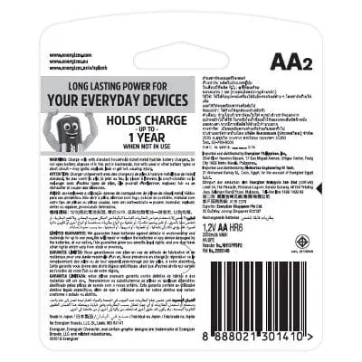 Male Sex Toys Energizer Recharge Power Plus NH15RP2 AA Batteries Value Pack 2000mAh Energizer