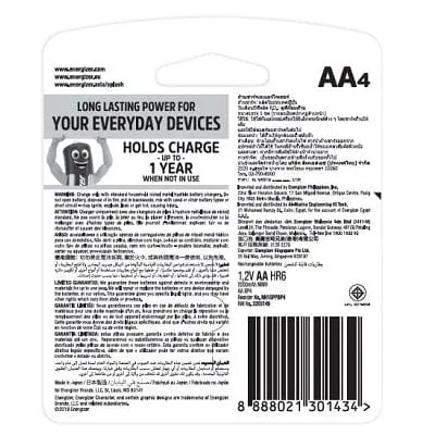 Male Sex Toys Energizer Recharge Power Plus NH15RP2 AA Batteries Value Pack 2000mAh Energizer
