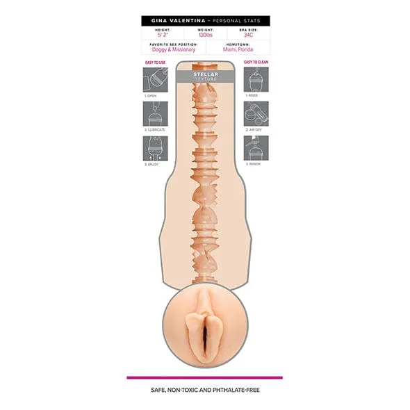 Male Sex Toys Fleshlight Fleshlight Girls Gina Valentina Stellar Masturbator Beige Fleshlight Male Sex Toys Fleshlight Fleshlight Girls Gina Valentina Stellar Masturbator Beige Fleshlight
