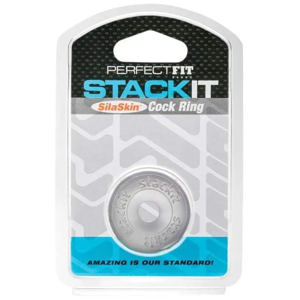 Male Sex Toys Perfect Fit Perfect Fit Stackit Cock Ring Clear