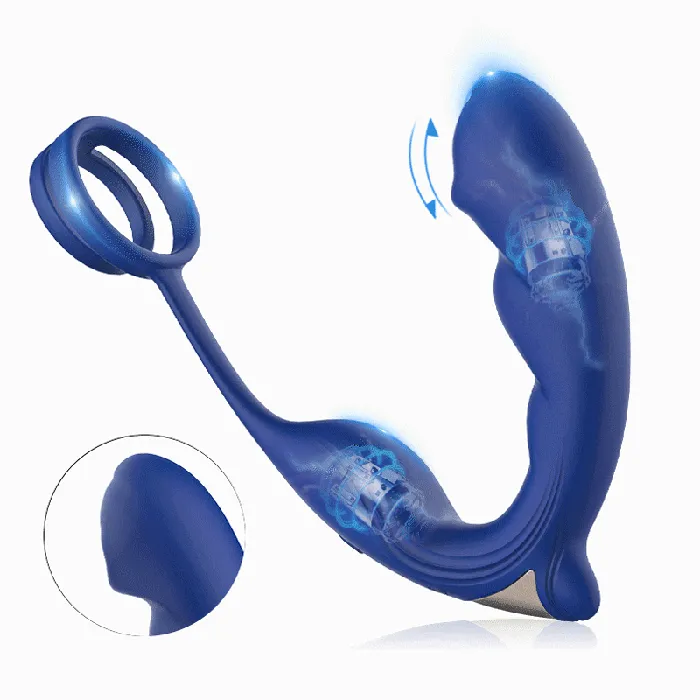 Male Sex Toys propinkup 9 Frequency Vibrating Prostate Massager Double Cock Ring IPX6 Waterproof Male Sex Toys propinkup 9 Frequency Vibrating Prostate Massager Double Cock Ring IPX6 Waterproof