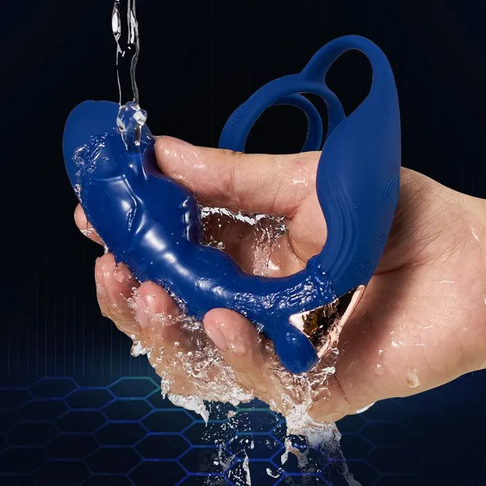 Male Sex Toys propinkup 9 Frequency Vibrating Prostate Massager Double Cock Ring IPX6 Waterproof