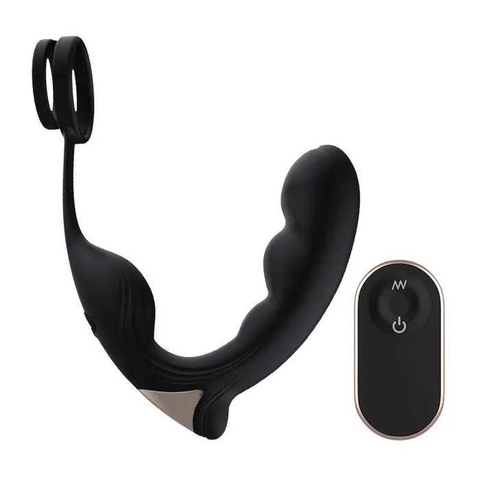 Male Sex Toys propinkup 9 Frequency Vibrating Prostate Massager Double Cock Ring IPX6 Waterproof