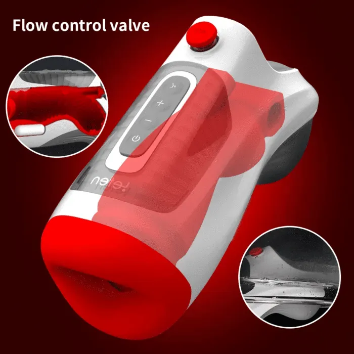 Male Sex Toys propinkup Quake 7 Vibration 3 Sucking Modes Heating Masturbation Cup Deep Throat Air Flow Oral Male Masturbator