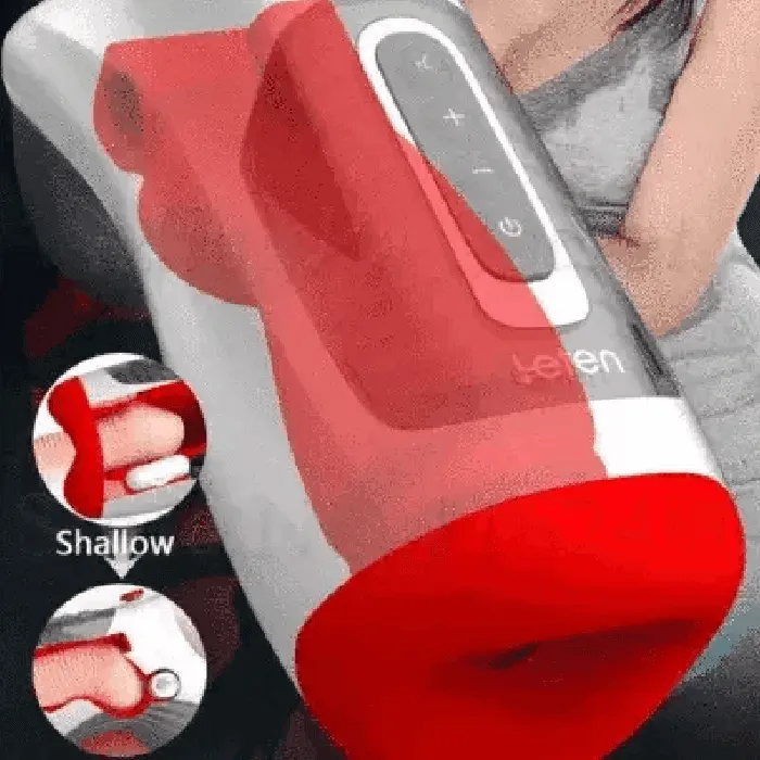 Male Sex Toys propinkup Quake 7 Vibration 3 Sucking Modes Heating Masturbation Cup Deep Throat Air Flow Oral Male Masturbator