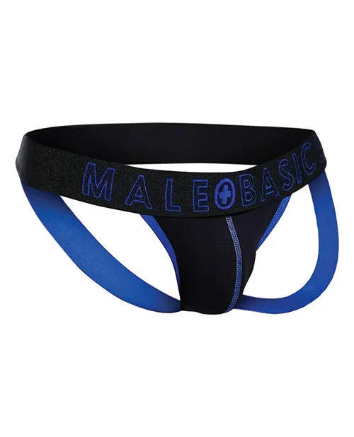 Malebasics Corp Male Sex Toys Male Basics Neon Jockstrap Royal