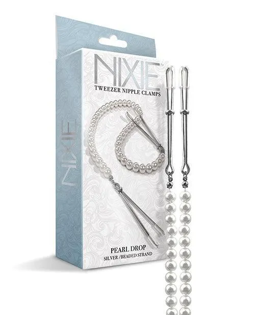 Nipple Clitoral Toys Nixie Pearl Drop Tweezer Nipple Clamps Global Novelties LLC Nipple Clitoral Toys Nixie Pearl Drop Tweezer Nipple Clamps Global Novelties LLC