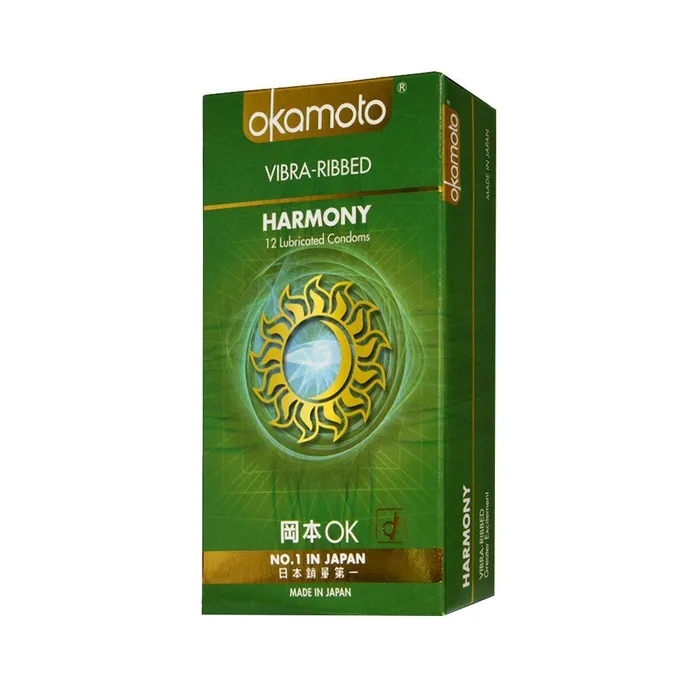 Okamoto Female Sex Toys Okamoto Harmony VibraRibbed Condoms
