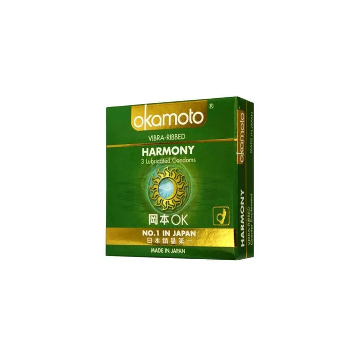 Okamoto Female Sex Toys Okamoto Harmony VibraRibbed Condoms