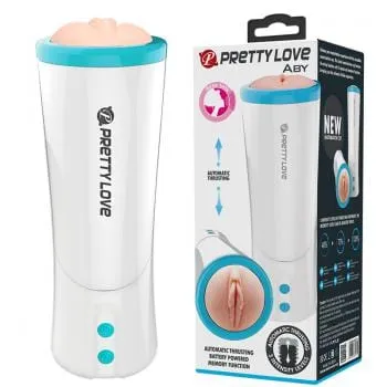 Pretty Love Vibrators Pretty Love Aby Automatic Thrusting Masturbator White Pretty Love Vibrators Pretty Love Aby Automatic Thrusting Masturbator White