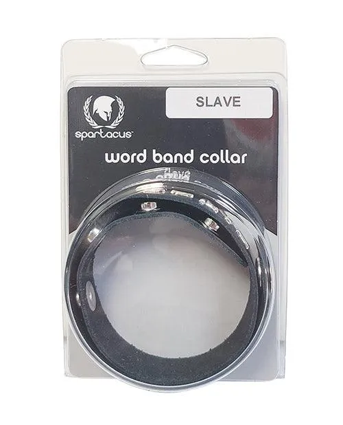Restraints Spartacus Spartacus Slave Leather Collar Black