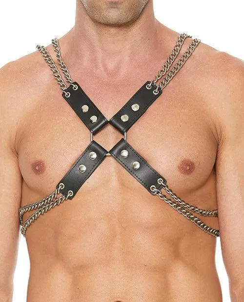 Shots America LLC Shots Uomo Chain Chain Harness Black Vibrators