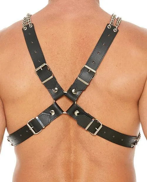 Shots America LLC Shots Uomo Chain Chain Harness Black Vibrators
