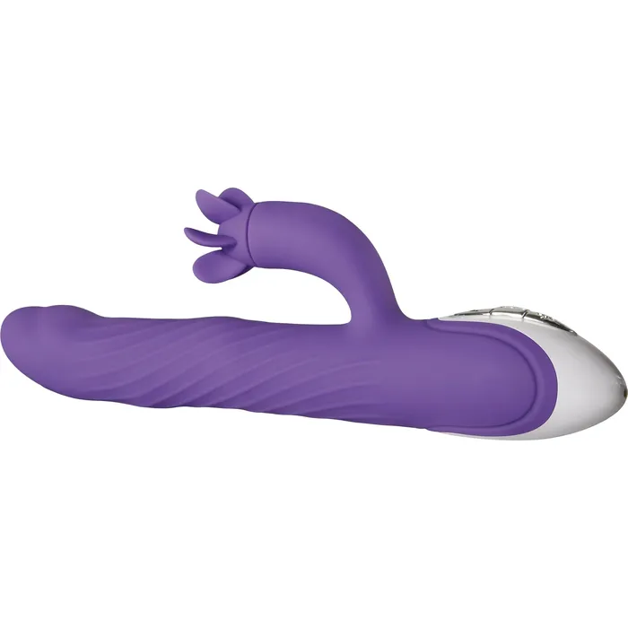 Vibrators Evolved Evolved Tilt O Whirl Rabbit Vibrator Purple