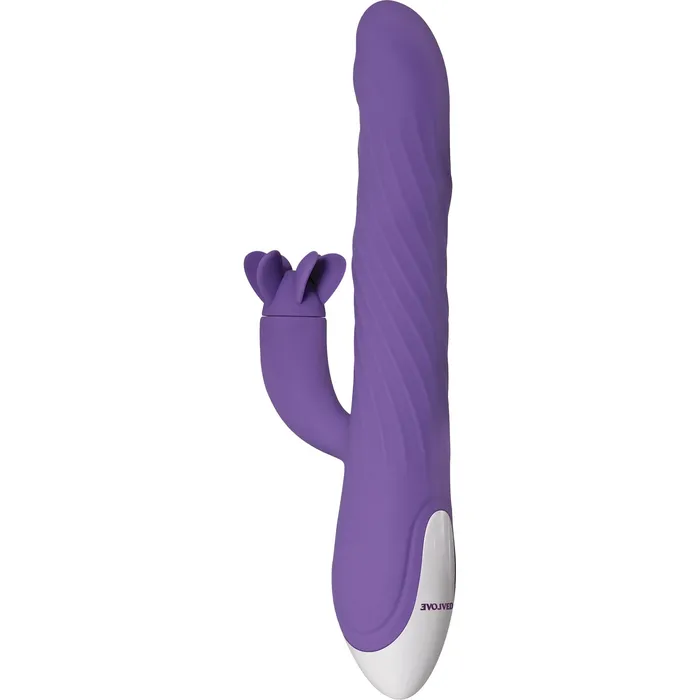 Vibrators Evolved Evolved Tilt O Whirl Rabbit Vibrator Purple