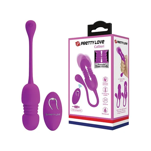 Vibrators Pretty Love Pretty Love Callieri Remote Thrusting and Vibrating Egg Pink Vibrators Pretty Love Pretty Love Callieri Remote Thrusting and Vibrating Egg Pink