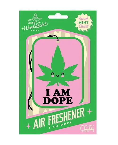 Vibrators Wood Rocket I am Dope Air Freshener Mint Wood Rocket LLC