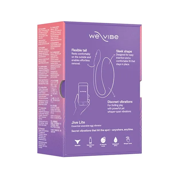 WE VIBE WE VIBE Jive Lite AppControlled Vibrating Egg Massager Purple Vibrators