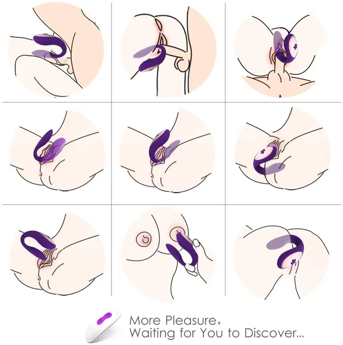YOSPOSS Female Sex Toys Rechargeable Remote G Spot Couple Stimulator 10 Intense Vibrations