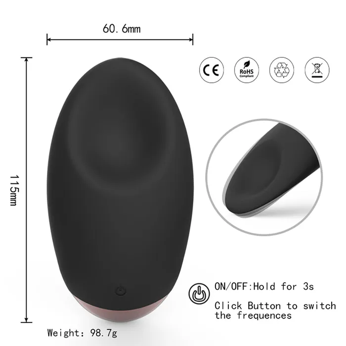 YOSPOSS Female Sex Toys Tongue Shape Nipple Clit Wearable Massager 10 Modes Scrotum Caressing