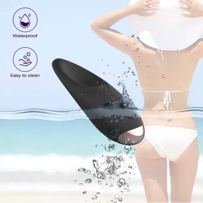 YOSPOSS Female Sex Toys Tongue Shape Nipple Clit Wearable Massager 10 Modes Scrotum Caressing