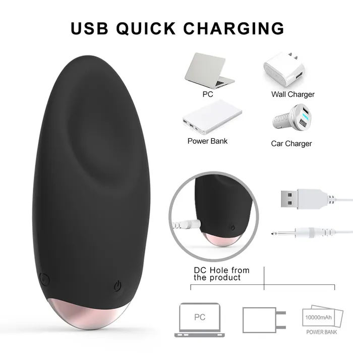 YOSPOSS Female Sex Toys Tongue Shape Nipple Clit Wearable Massager 10 Modes Scrotum Caressing