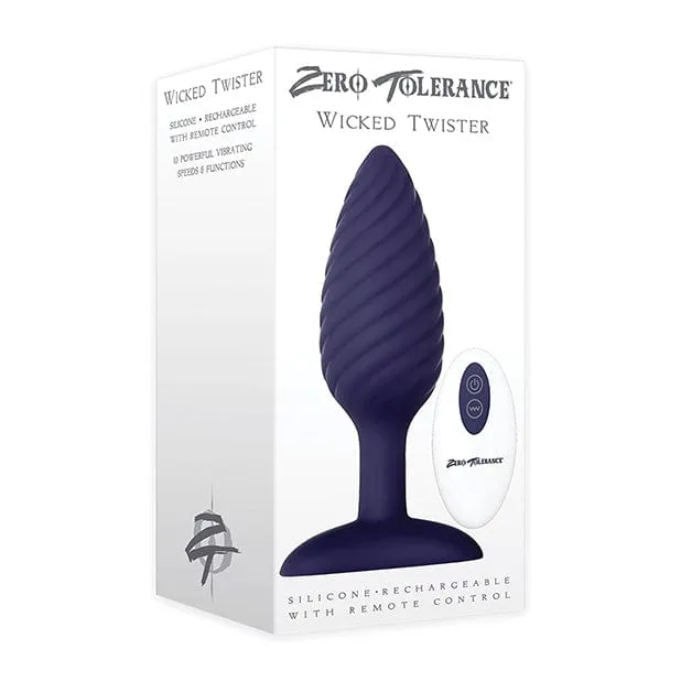 Zero Tolerance Wicked Twister Remote Control Rechargeable Anal Plug Purple Zero Tolerance Anal Zero Tolerance Wicked Twister Remote Control Rechargeable Anal Plug Purple Zero Tolerance Anal