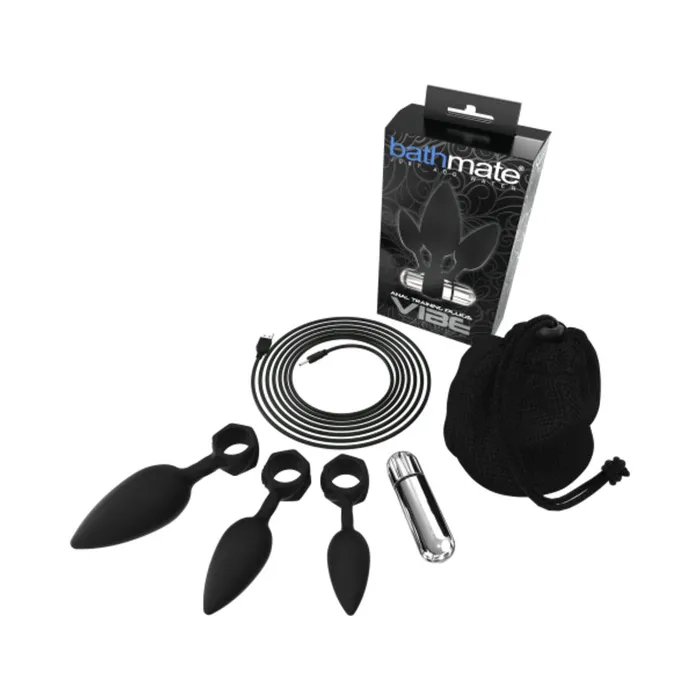 Anal Bathmate Anal Training Plugs Vibe Black Bathmate