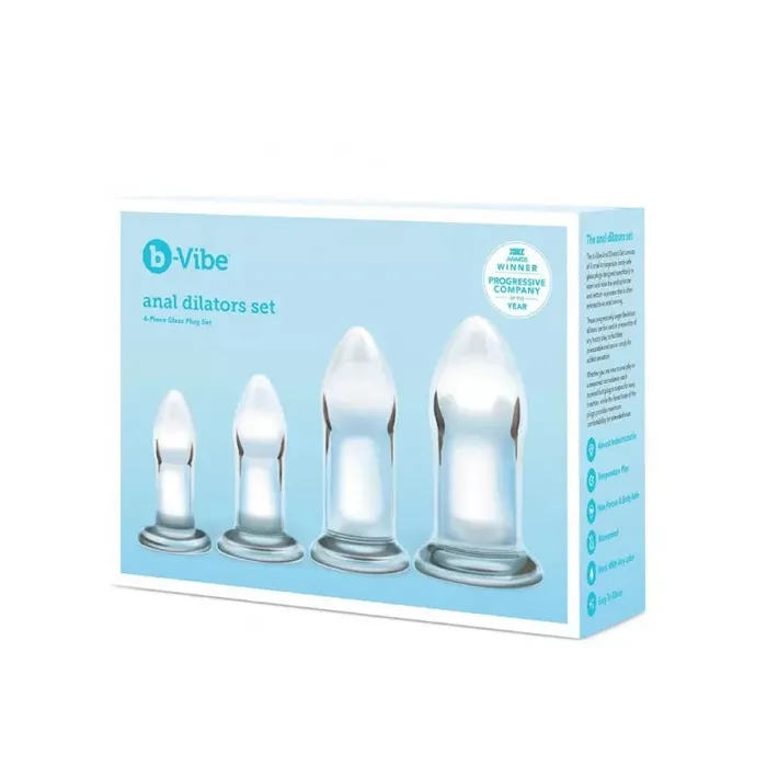 Anal COTR Inc bVibe 4Piece Anal Dilators Glass Plug Set
