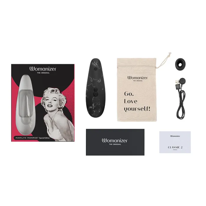 Anal Entrenue Womanizer Marilyn Monroe Special Edition Black Marble