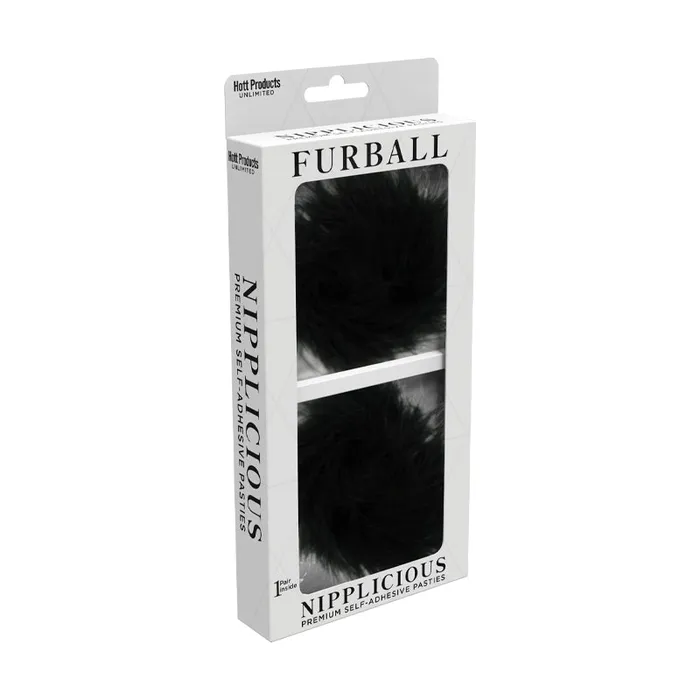 Anal Hott Products Unlimited Nipplicious Furball Pasties Black