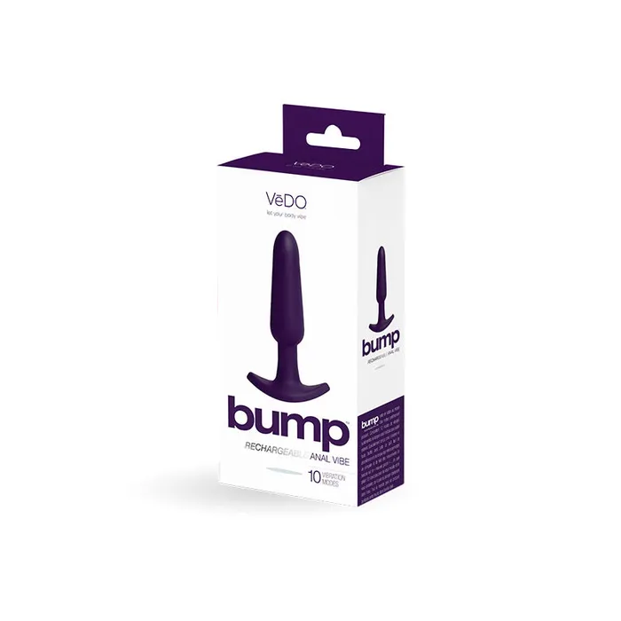 Anal Savvy Co VeDO Bump Rechargeable Anal Vibe Deep Purple
