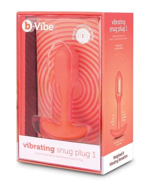 Bvibe Vibrating Snug Plug Small Orange Cotr INC Male Sex Toys